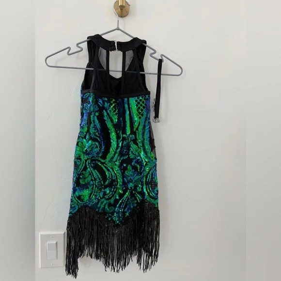 Revolution Dancewear HOW THE OTHER HALF LIVES Sequin Fringe Dress - Picture 4 of 6